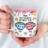 Forever Connected, Always Loved - Family Personalized Custom 3D Inflated Effect Printed Mug - Gift For Mom, Daughter