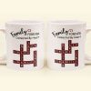 Forever Connected By Heart Scrabble Name - Personalized Mug