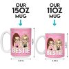 Forever Grateful For Your Friendship - Bestie Personalized Custom Mug - Gift For Best Friends, BFF, Sisters