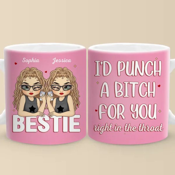 Forever Grateful For Your Friendship - Bestie Personalized Custom Mug - Gift For Best Friends, BFF, Sisters