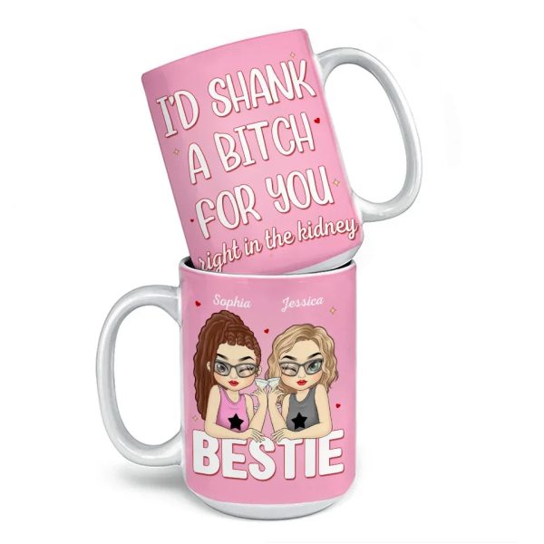 Forever Grateful For Your Friendship - Bestie Personalized Custom Mug - Gift For Best Friends, BFF, Sisters