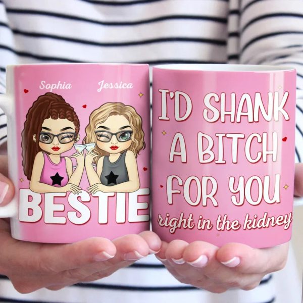 Forever Grateful For Your Friendship - Bestie Personalized Custom Mug - Gift For Best Friends, BFF, Sisters
