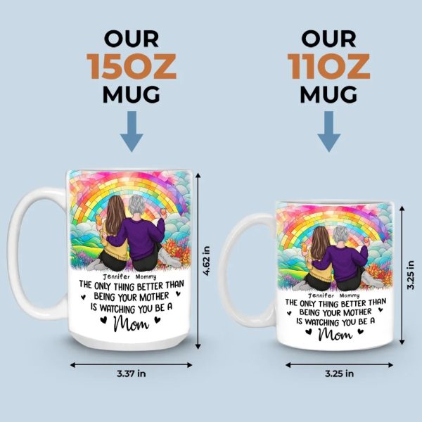Forever My Baby, Always My Friend - Family Personalized Custom Mug - Mother's Day, Gift For Mom, Daughter