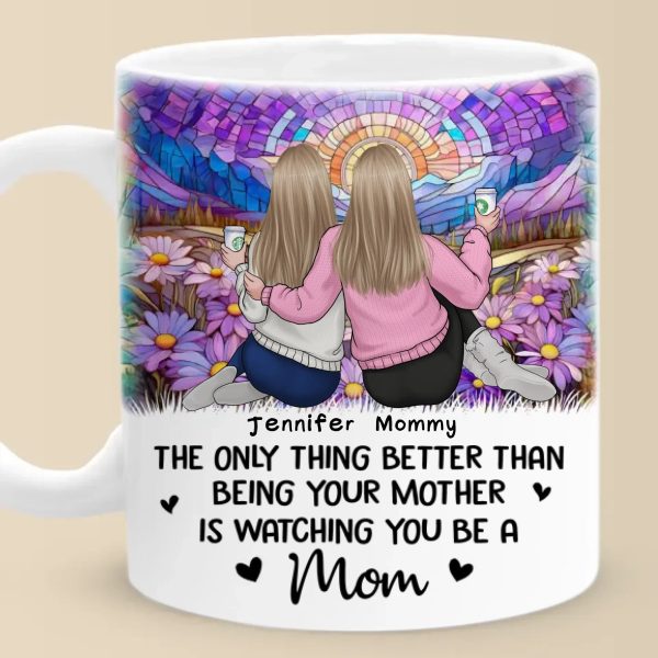 Forever My Baby, Always My Friend - Family Personalized Custom Mug - Mother's Day, Gift For Mom, Daughter