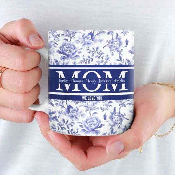 Forever Our Mom, Forever Our Love - Family Personalized Custom Mug - Mother's Day, Gift For Mom, Grandma