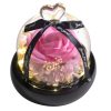 Forever Preserved Rose in Glass with Lamp for Valentine and Special Occasions