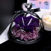 Forever Preserved Rose in Glass with Lamp for Valentine and Special Occasions
