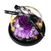 Forever Rose in Glass Dome with LED Light for Valentine and Special Occasions