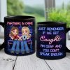 Forever Your Ride Or Die - Bestie Personalized Custom Black Mug - Gift For Best Friends, BFF, Sisters