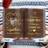 Forever Yours Romantic Heart Quote - Personalized Custom Coffee Mug - CPL152_MG