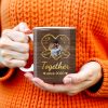 Forever Yours Romantic Heart Quote - Personalized Custom Coffee Mug - CPL152_MG