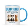 Forget Father's Day We Love You Every Day Cute Cartoon Cats Gift For Cat Lover Personalized Mug