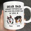 Forget Father's Day We Love You Every Day Gift For Dog Lover Personalized Mug