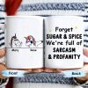 Forget Sugar & Spice Mug Featuring Unicorns & Stars - Personalized Custom Coffee Mug - COL033_MG