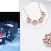 Four-Leaf Clover & Heart Necklace Gift Set - Dainty Gold Jewelry