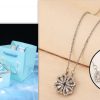 Four-Leaf Clover & Heart Necklace Gift Set - Dainty Gold Jewelry