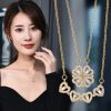Four Leaf Clover Heart Necklace in Gift Box