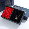 Four Leaf Clover Heart Necklace in Gift Box