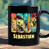 Frankenstein's Beach Vacation Personalized Mug, Retro Neon Summer Vibes Gift with Custom Name