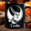 Frankenstein's Bride Spooky Portrait Personalized Mug Horror Villain Theme Halloween Gift with Custom Name