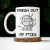 Fresh Out Of Cares Scribble Art Design - Personalized Custom Coffee Mug - COL031_MG
