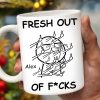 Fresh Out Of Cares Scribble Art Design - Personalized Custom Coffee Mug - COL031_MG