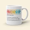 Friendship Is Listening To Be Same Boy Problem Personalized Mug, Gift For Friends