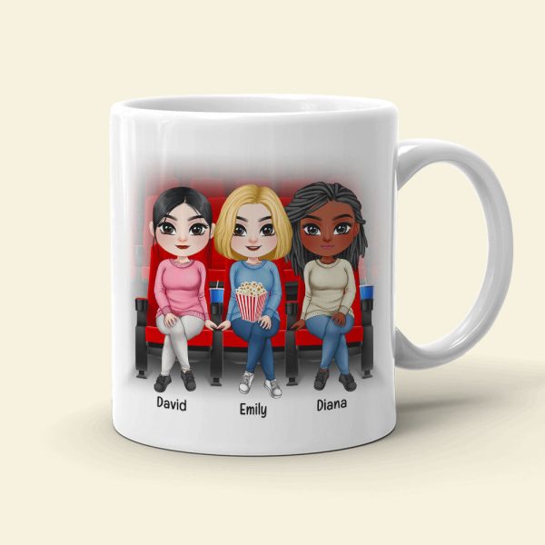 Friendship Is The Popcorn In The Cinema Of Life, Friendly White Mug
