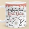 Friendship Transcends Distance And Time - Bestie Personalized Custom 3D Inflated Effect Printed Mug - Gift For Best Friends, BFF, Sisters