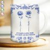 Friendship White Ceramic Mug with Clear Print and Floral Details, Simple Everyday Style, Gift-Ready for Loved Ones