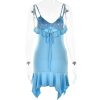 Frill Hem Strappy Mini Dress