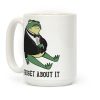Froget About It Frog Mafia Parody Coffee Mug
