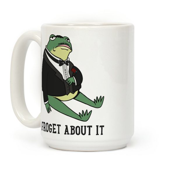 Froget About It Frog Mafia Parody Coffee Mug