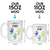 From Dad To Grandpa - Family Personalized Custom 3D Inflated Effect Printed Mug - Father's Day, Gift For Dad, Grandpa