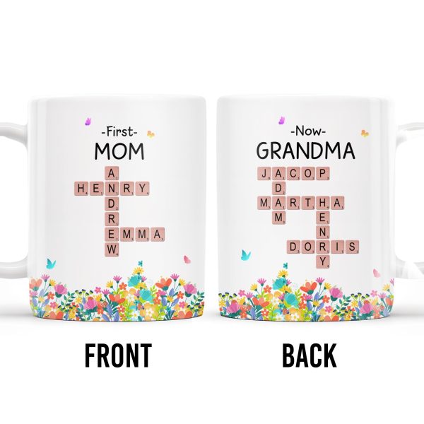 From First-Time Mom To Beloved Grandma Mug - Personalized Custom Coffee Mug - GRM038_MG