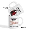 From Mom Dad To Son Watching You Be A Dad Fist Bump Personalized Mug, Gift For Son