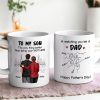 From Mom Dad To Son Watching You Be A Dad Personalized Mug, Gift For Son