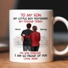 From Mom To Son My Little Boy Yesterday My Friend Today Personalized Mug