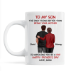 From Mom To Son Watching You Be A Dad - Personalized Mug - Gift For Son