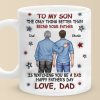From My Arms To Theirs - Family Personalized Custom 3D Inflated Effect Printed Mug - Father's Day, Gift For Son