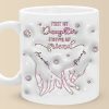 From My Hands To Yours, Always - Family Personalized Custom 3D Inflated Effect Printed Mug - Mother's Day, Gift For Mom, Daughter