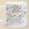 From My Hands To Yours, Always - Family Personalized Custom 3D Inflated Effect Printed Mug - Mother's Day, Gift For Mom, Daughter