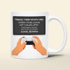 From The Love Of Your Life, Personalized Coffee Mug, Valentine's Day Gifts For Gamers, Couple Coffee Mug
