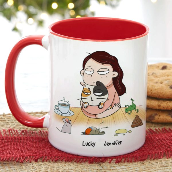 From The One Who Is Always Licking Their Genitals, Personalized Mug, Gift For Cat Lovers