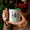 From the Windows to the Walls Deck These Halls Personalized Mug, Funny Vintage Christmas Gift with Custom Name