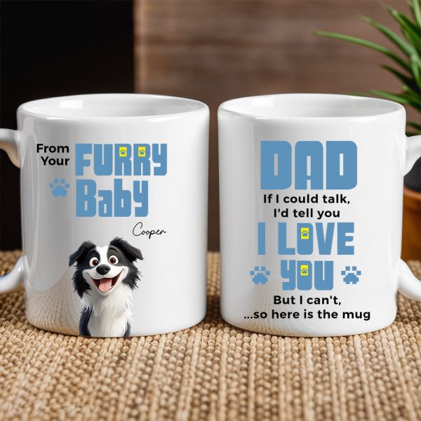 From Your Furry Babies With Love Creative White Ceramic Mug for Mother's Day, Birthdays, and Cozy Family Moments