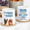 From Your Furry Babies With Love Creative White Ceramic Mug for Mother's Day, Birthdays, and Cozy Family Moments