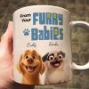 From Your Furry Babies With Love Creative White Ceramic Mug for Mother's Day, Birthdays, and Cozy Family Moments