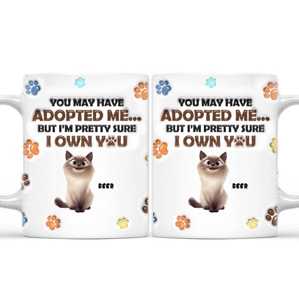 From Your Furry Cartoon Cat Baby - Personalized 3D Inflated Effect Ceramic Mug - Gift For Cat Lovers | CLP15 NA94