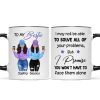 Front View Besties To My Bestie Gift For Best Friends Personalized Mug